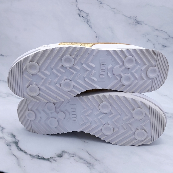 Puma - Roma Amor Women's Sneakers - White & Gold - US 9½ - Picture 2 of 13